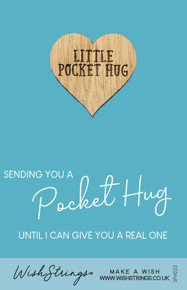 Until I Can Give You A Real One Little Pocket Hug Wish Token