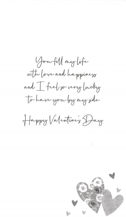 Beautiful Wife Bloomin' Love Fest! Valentines Day Hand-Finished Greeting Card
