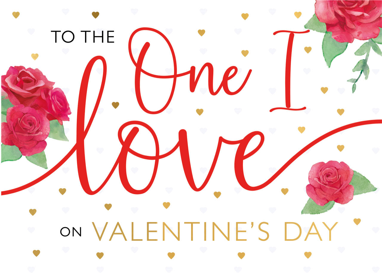 One I Love Love At First Bloom! Valentines Day Pop Up Greeting Card