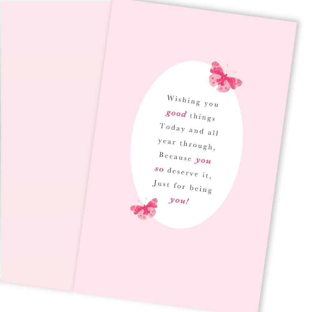 To My Darling Wife Embellished Birthday Greeting Card