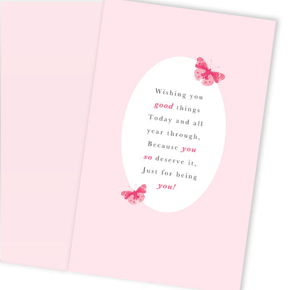 To My Darling Wife Embellished Birthday Greeting Card
