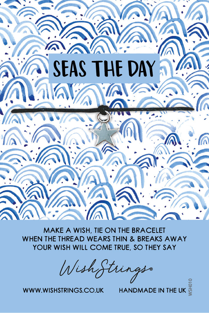 Seas The Day With Star Charm Wish String Bracelet With Lucky Charm