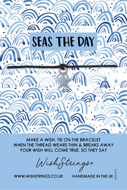 Seas The Day With Star Charm Wish String Bracelet With Lucky Charm