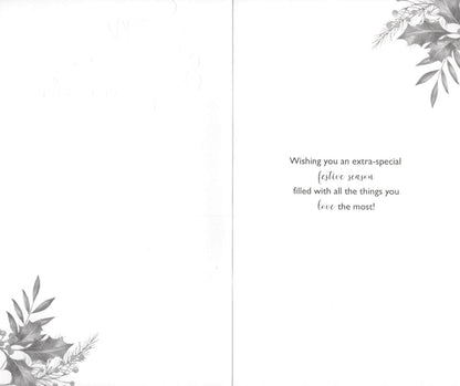 Son & His Partner Embellished Christmas Card Hand-Finished