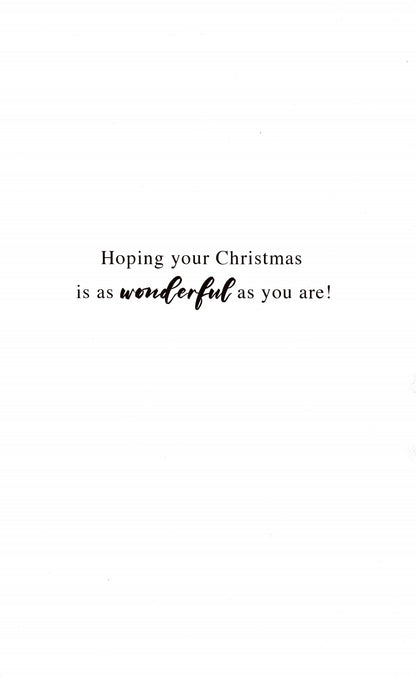 Fabulous Friend Robin Embellished Christmas Card
