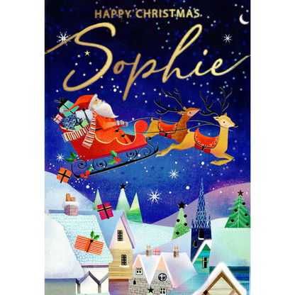 Personalised Sophie Singing Musical Christmas Card