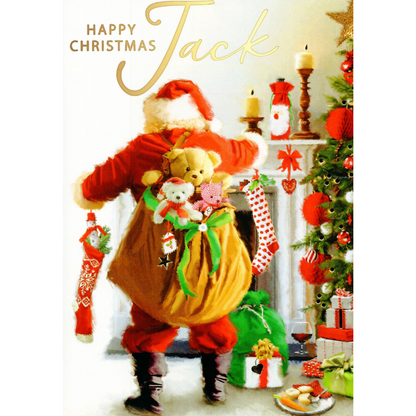 Personalised Jack Singing Musical Christmas Card