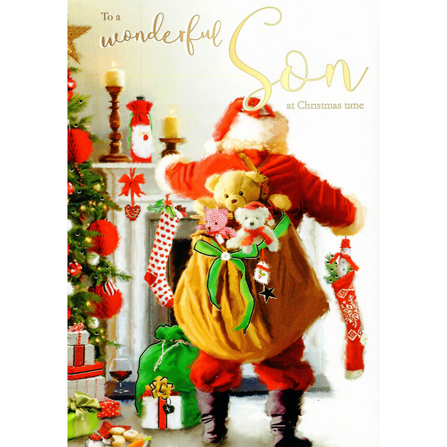 Wonderful Son Singing Musical Christmas Card