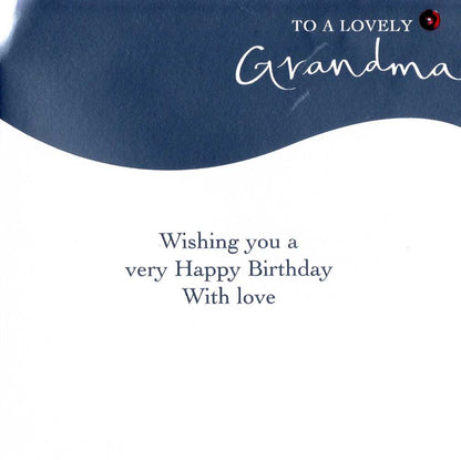A Lovely Grandma Embellished Birthday Greeting Card