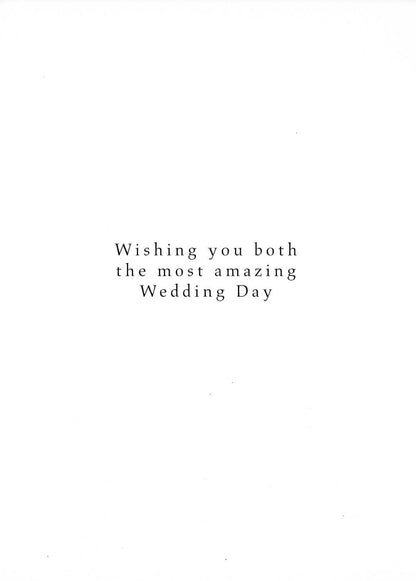 Mr & Mrs On Your Wedding Day Embellished Greeting Card