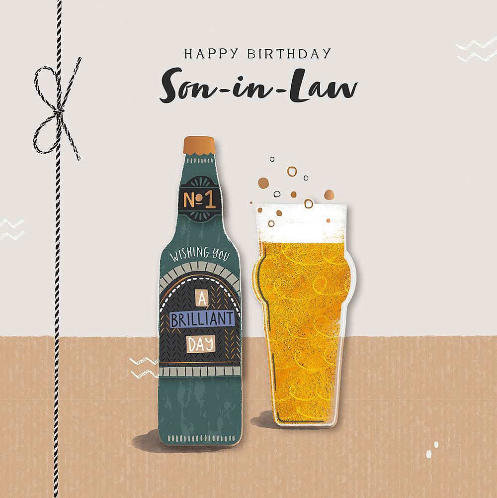 Birthday Beer Son-In-Law Birthday Greeting Card