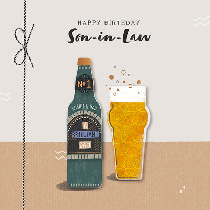 Birthday Beer Son-In-Law Birthday Greeting Card