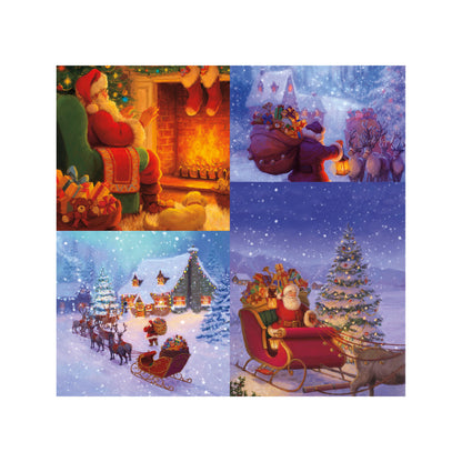 Box of 20 Assorted Festive Santa Multiple Charity Christmas Cards