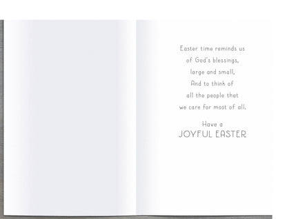 God's Blessings Easter Greetings Spring Blessings Religious Easter Greeting Card