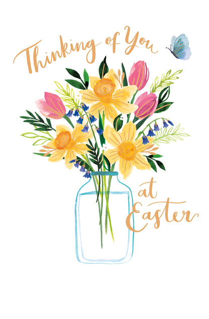 Thinking Of You Spring Splendour Easter Card Contemporary Greeting Card