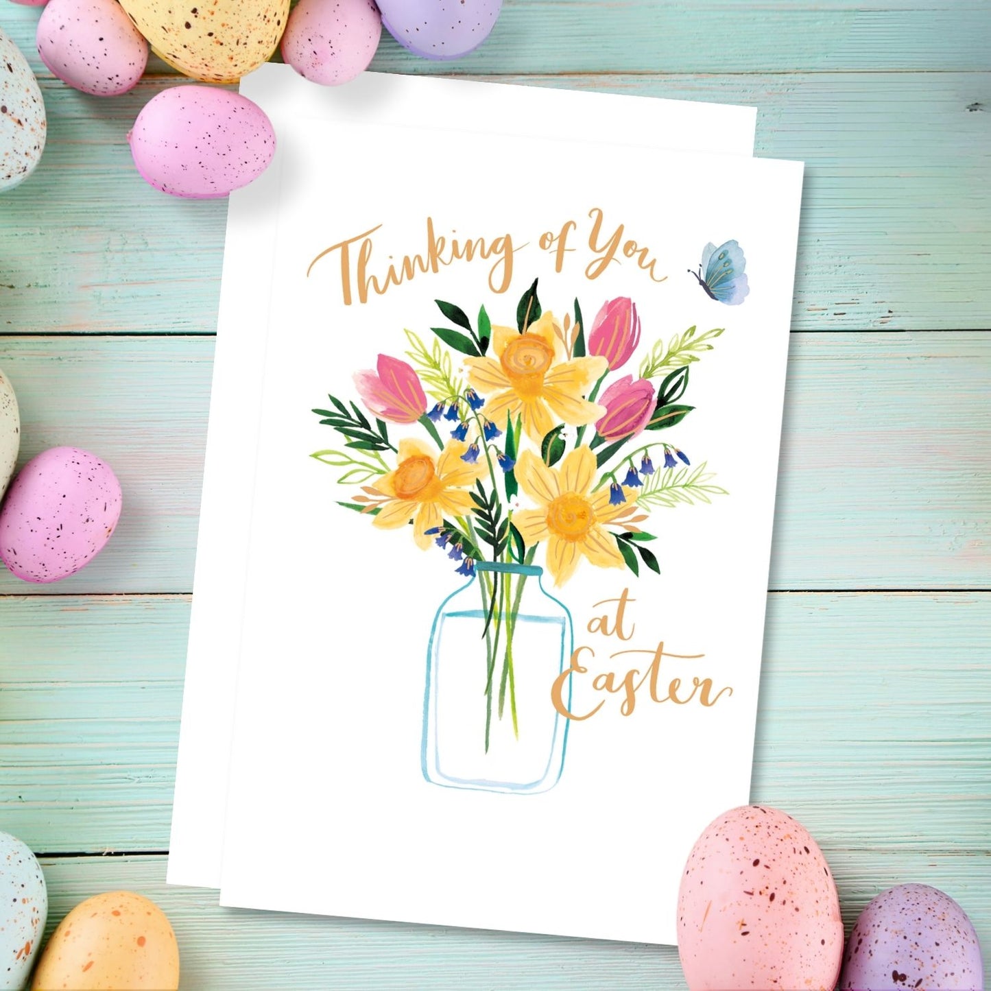 Thinking Of You Spring Splendour Easter Card Contemporary Greeting Card