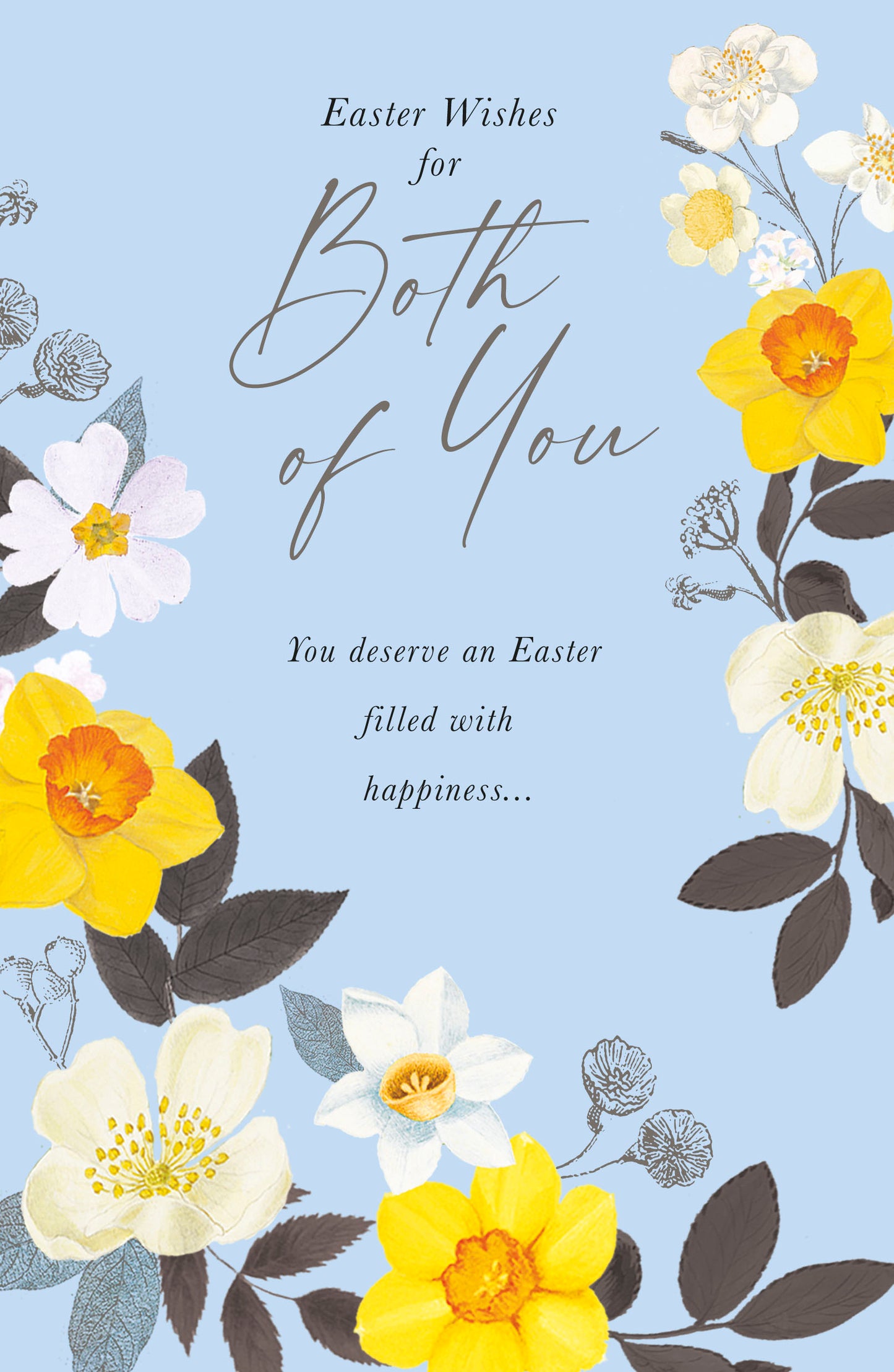RHS For Both Of You Daffodil Delight Easter Card Artistic Greeting Card