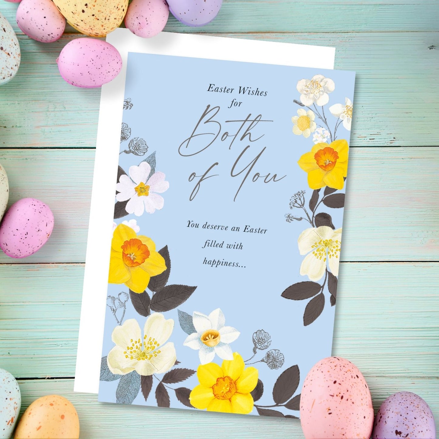 RHS For Both Of You Daffodil Delight Easter Card Artistic Greeting Card