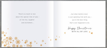 One I Love All I Want Is You 3D Cut Out Luxury Christmas Card