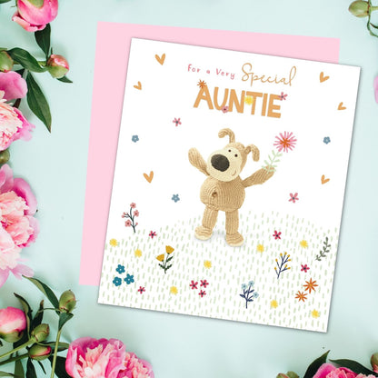 Boofle Special Auntie Boofle's Bloom Cute Mother's Day Greeting Card
