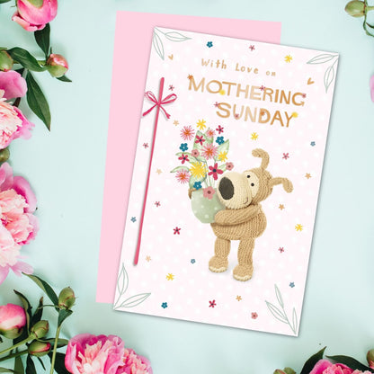 Boofle With Love On Mothering Sunday Cute Mother's Day Greeting Card