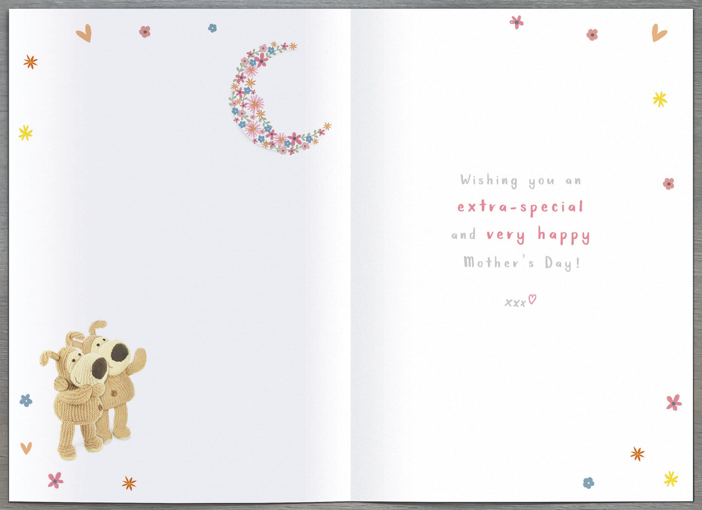 Boofle Special Partner Love On Moon Cute Mother's Day Greeting Card