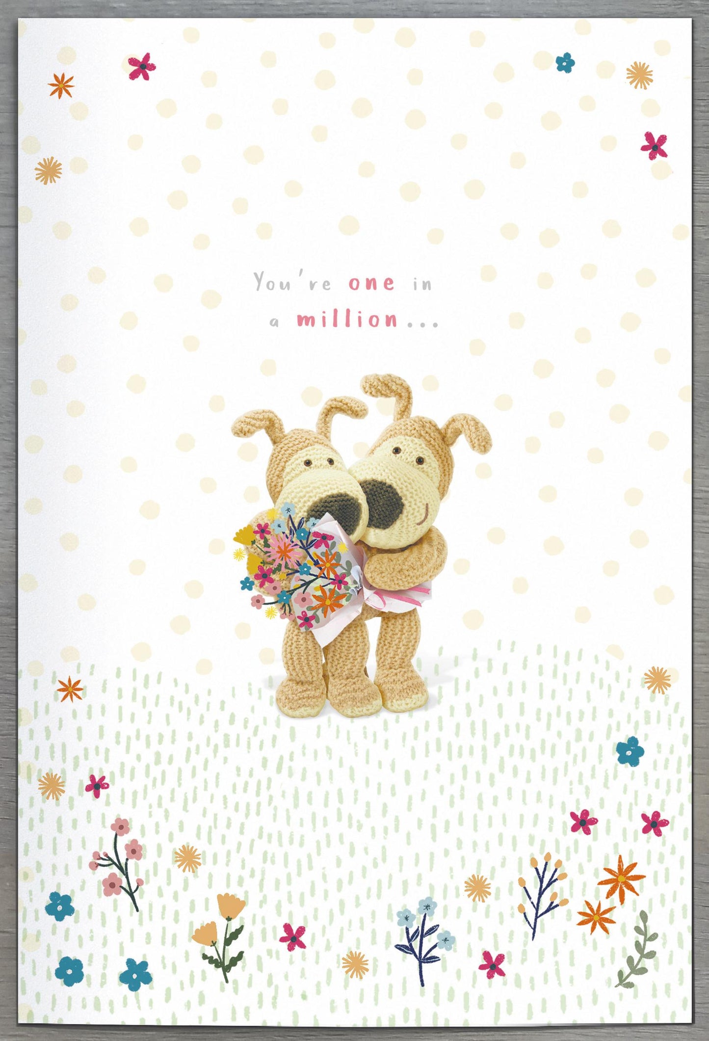 Boofle Amazing Wife Love Blooms Golden Cute Mother's Day Greeting Card