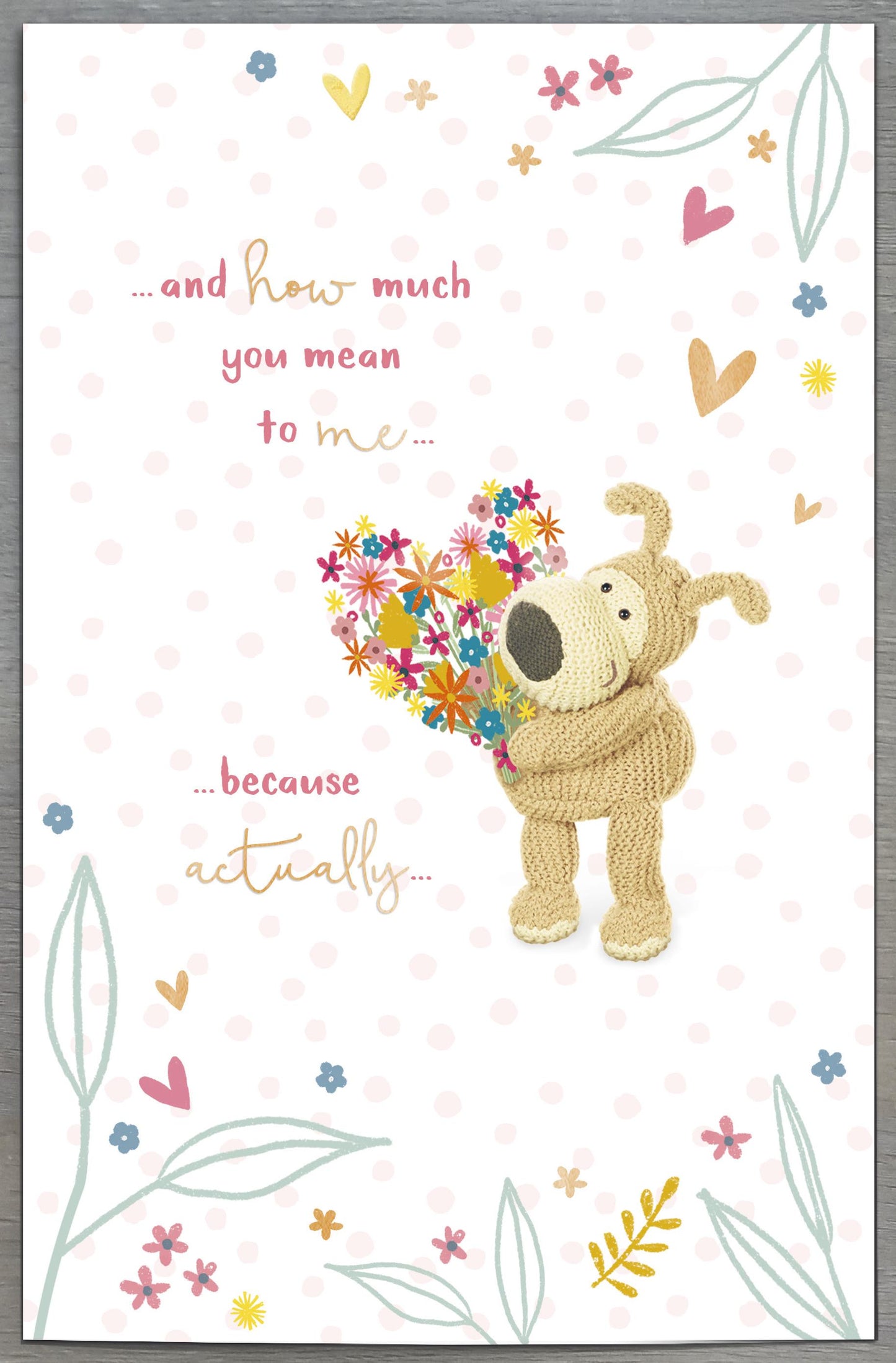 Boofle Wonderful Mum Mum's The Word Cute Mother's Day Greeting Card