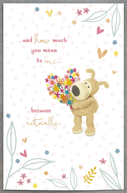 Boofle Wonderful Mum Mum's The Word Cute Mother's Day Greeting Card