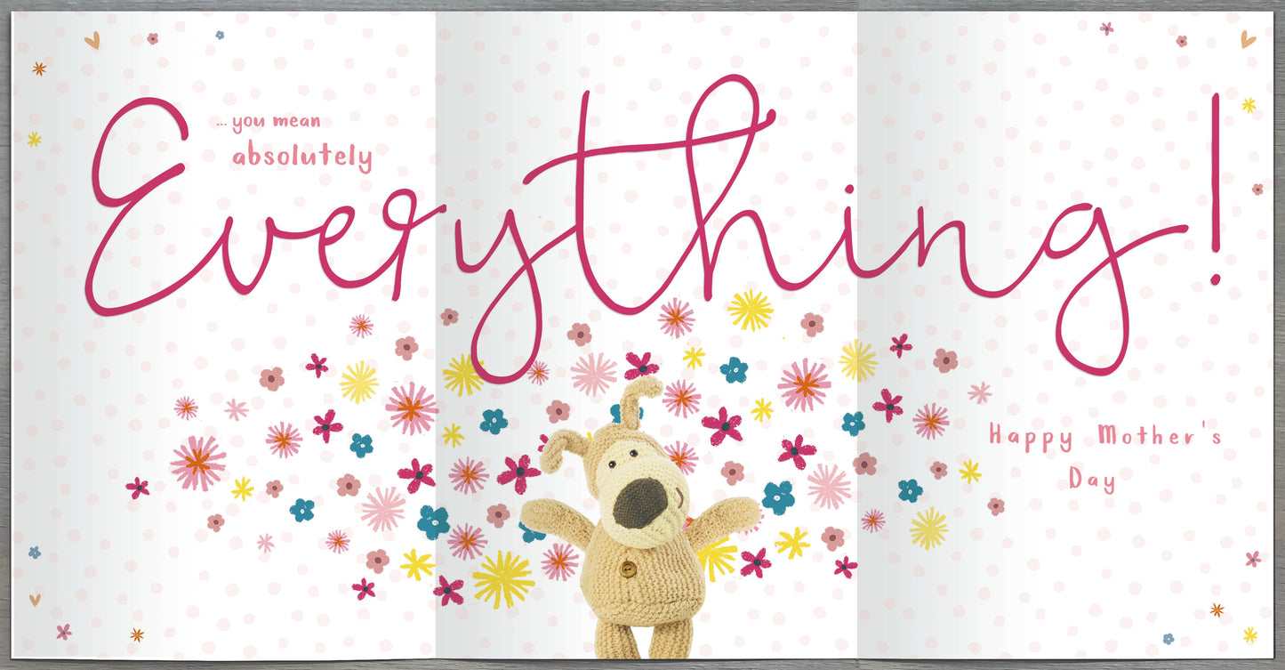 Boofle Wonderful Mum Mum's The Word Cute Mother's Day Greeting Card