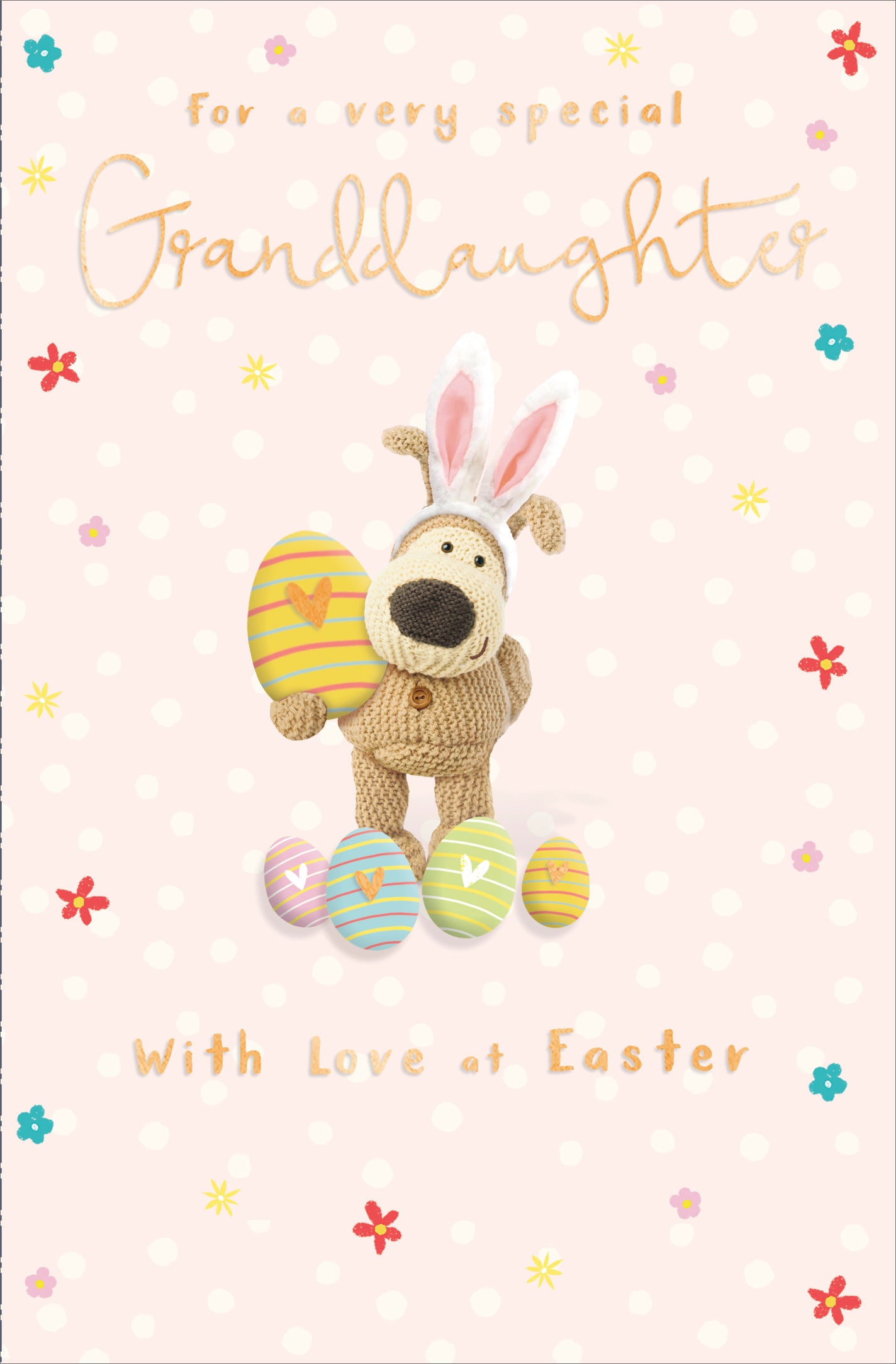 Boofle Very Special Granddaughter Hoppin' Fun Easter Card Cute Greeting Card