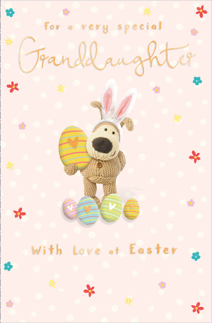 Boofle Very Special Granddaughter Hoppin' Fun Easter Card Cute Greeting Card
