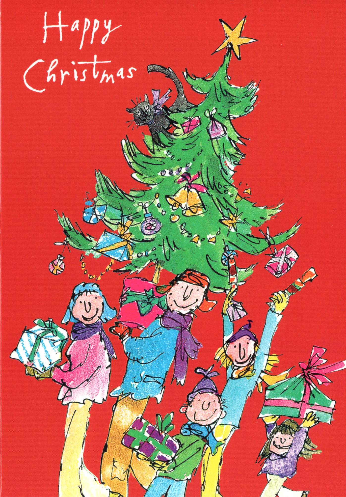 Quentin Blake Box Of 20 Assorted Childline Charity Christmas Cards