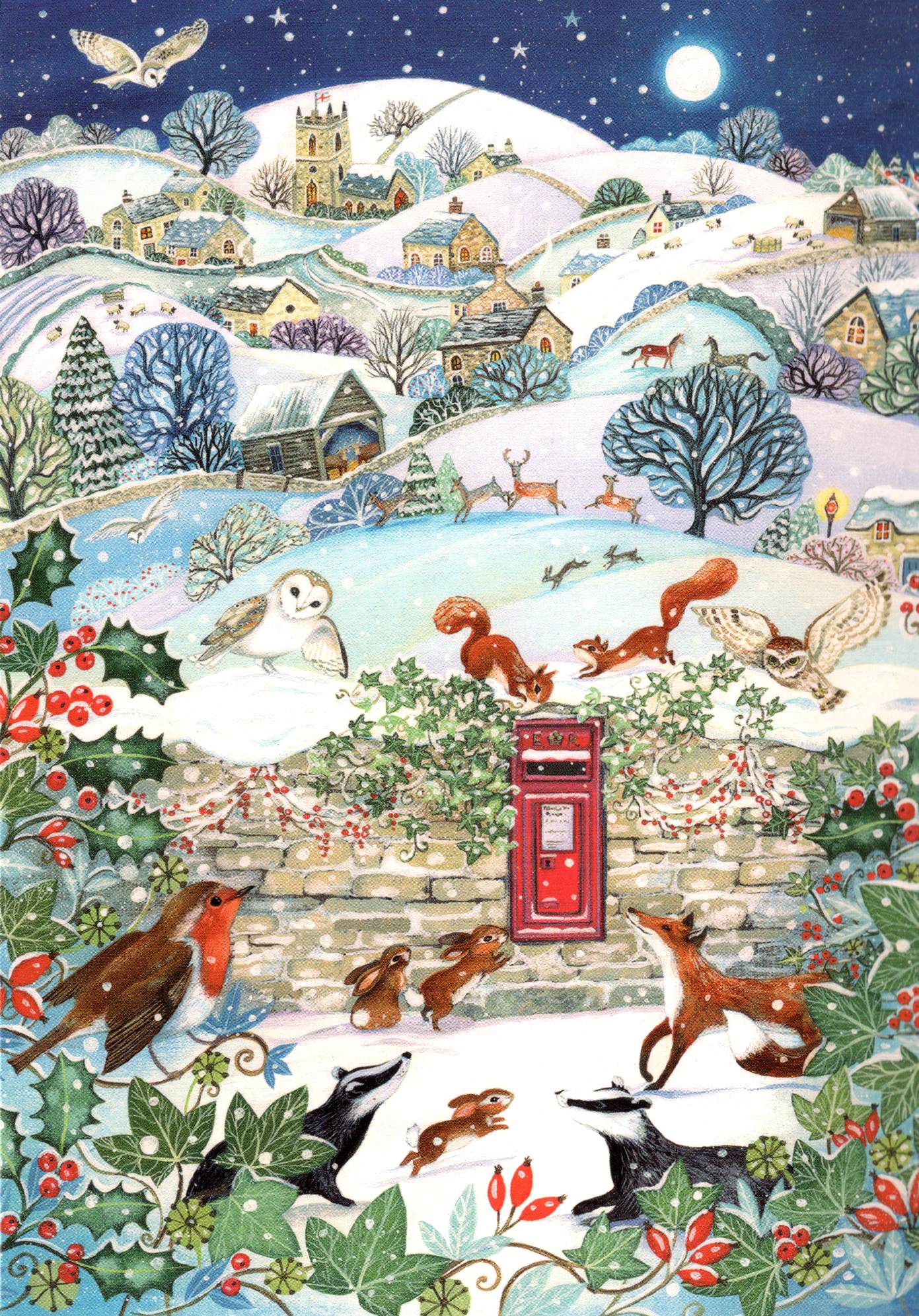 RSPB Box of 20 Birds & Wildlife Assorted Charity Christmas Cards