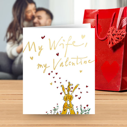 Quentin Blake Wife Hare Hugs Only Valentines Day Artistic Greeting Card
