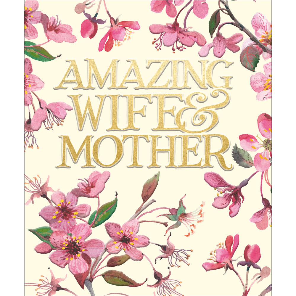 Emma Bridgewater Wife & Mother Bloom Artistic Mother's Day Greeting Card
