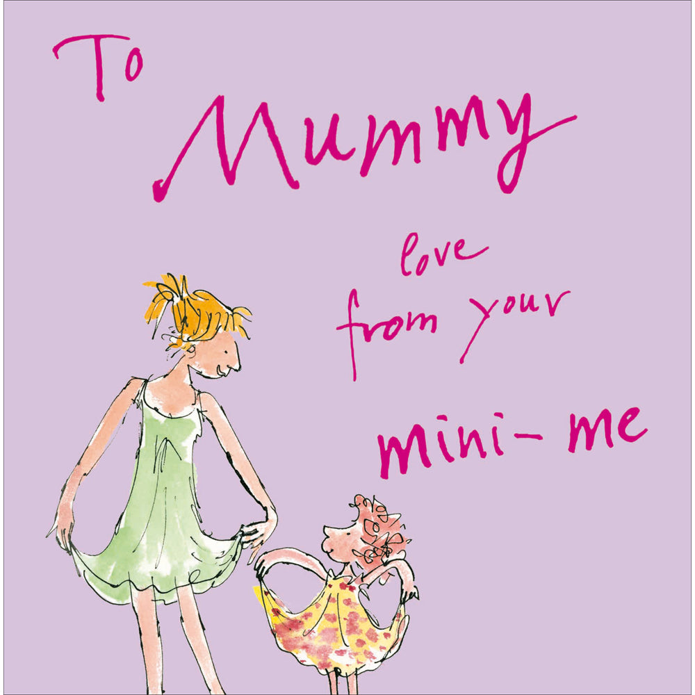 Quentin Blake From Your Mini-Me Daughter Artistic Ballerina Mother's Day Card