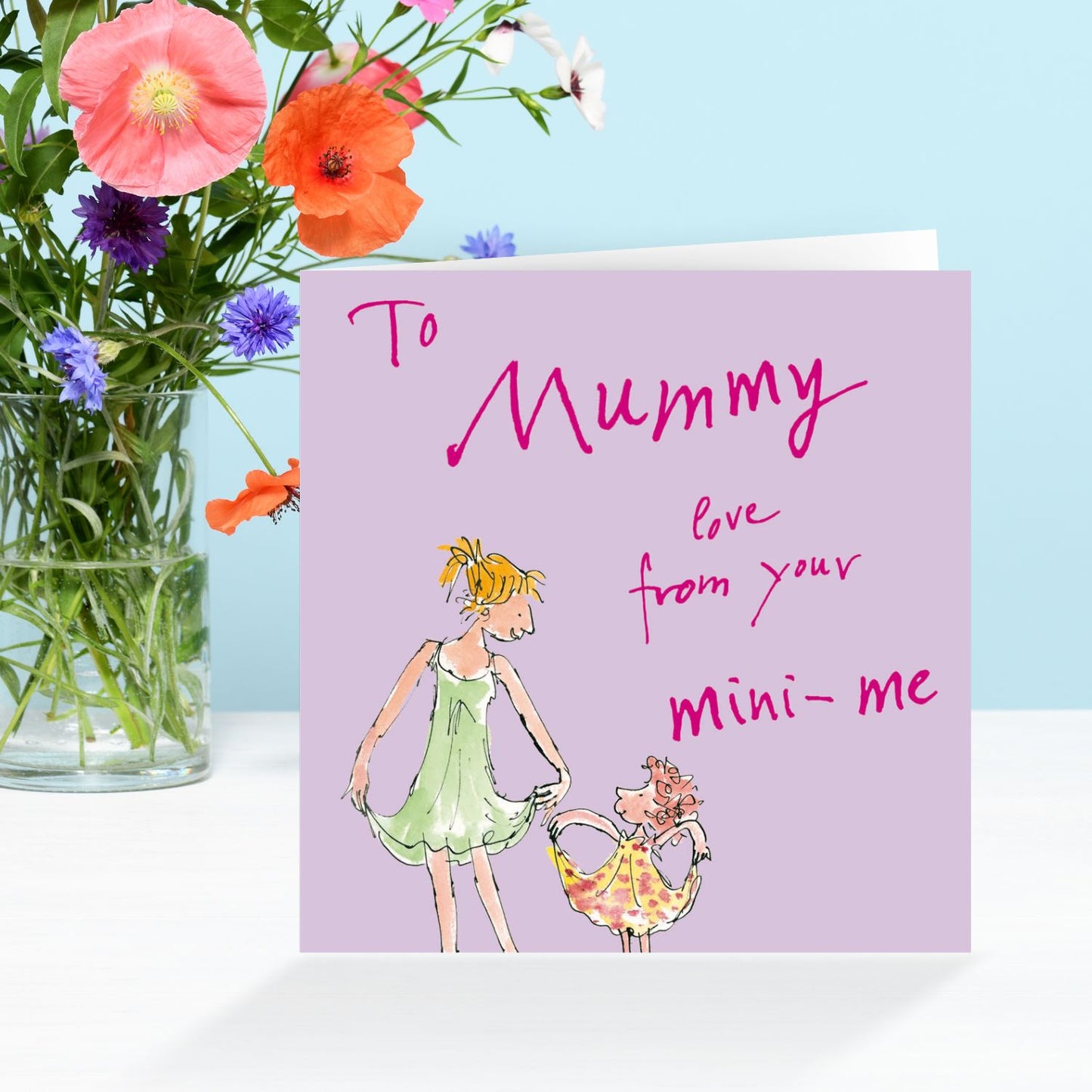 Quentin Blake From Your Mini-Me Daughter Artistic Ballerina Mother's Day Card