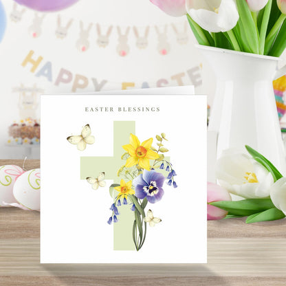 Easter Blooming With Blessings Traditional Easter Greeting Card