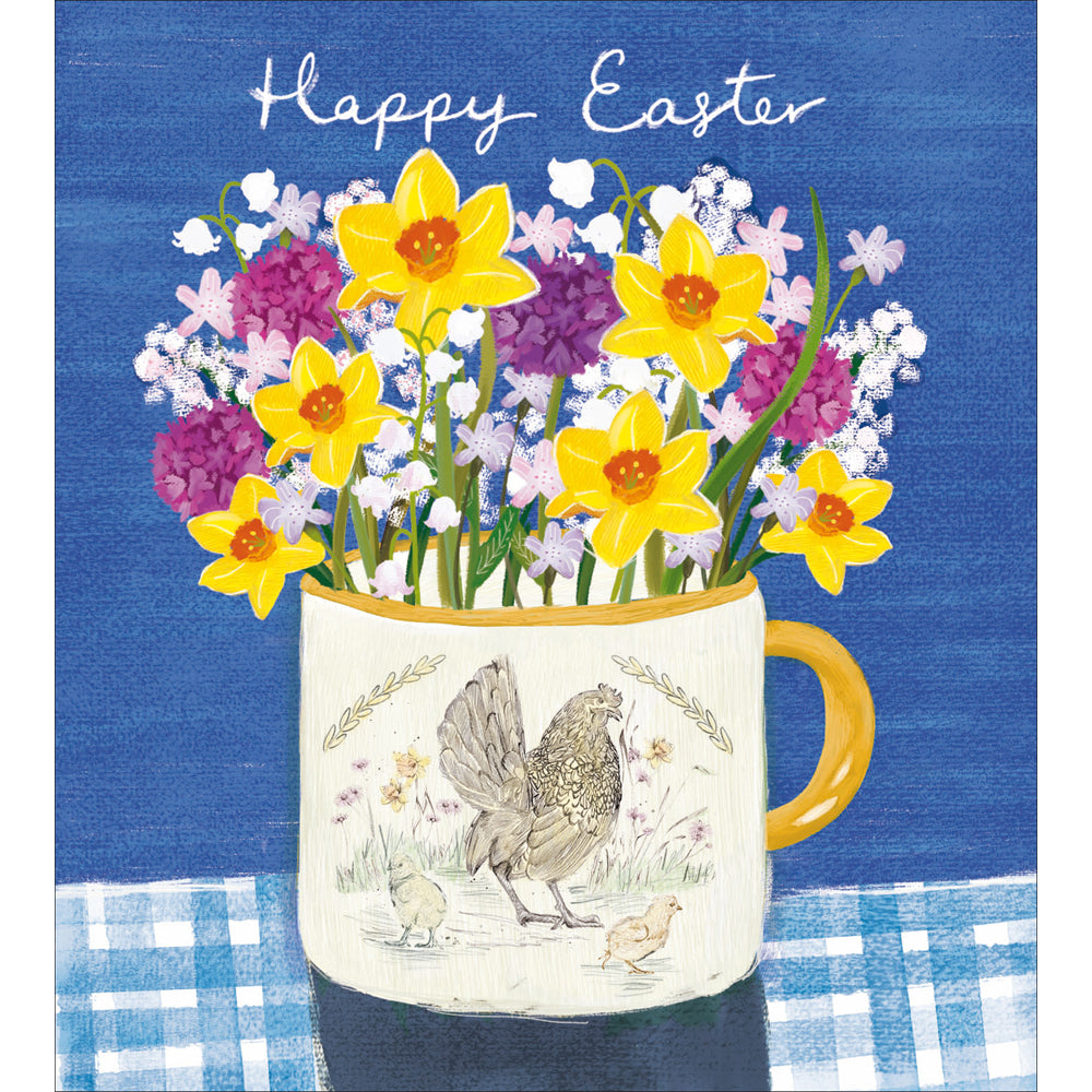 Pack Of 5 Happy Easter Spring In A Mug Artistic Pack Of Easter Greeting Cards