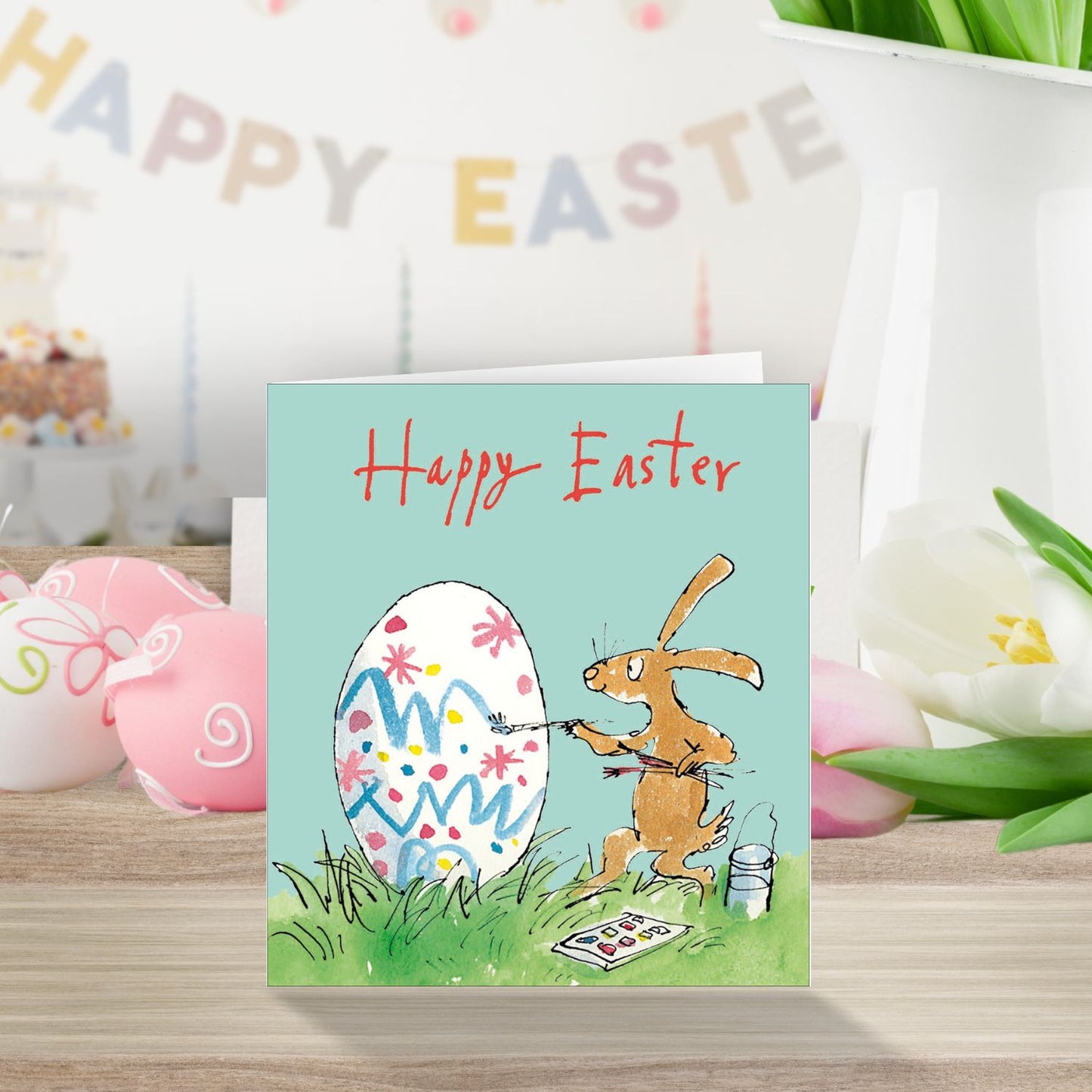Pack Of 5 Quentin Blake Hoppy Easter Fun Artistic Pack Of Greeting Cards