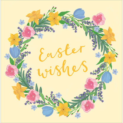 Easter Wishes Hop Into Spring Artistic Easter Greeting Card