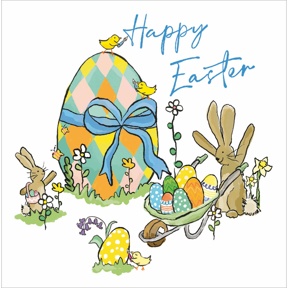 Happy Easter Hoppy Easter Surprises Cute Greeting Card