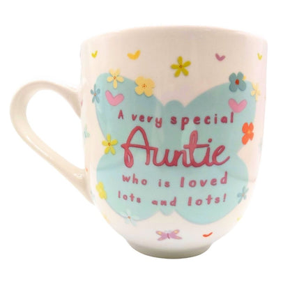 Boofle Special Auntie Fluttering Beauty Blooms Mug Gift Idea
