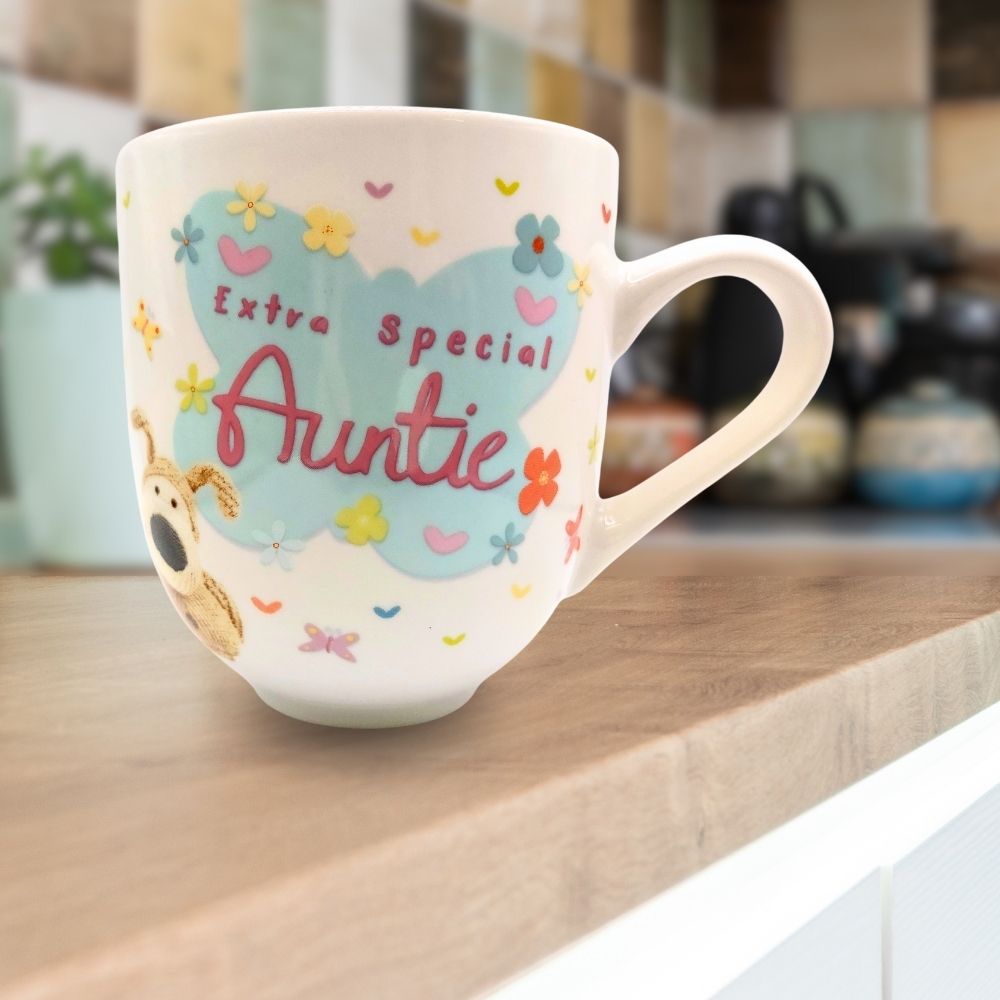 Boofle Special Auntie Fluttering Beauty Blooms Mug Gift Idea