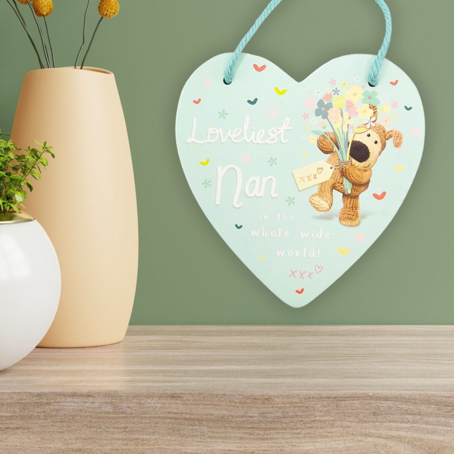 Boofle Loveliest Nan Bloomin' Lovely Bunch! Plaque Gift Idea