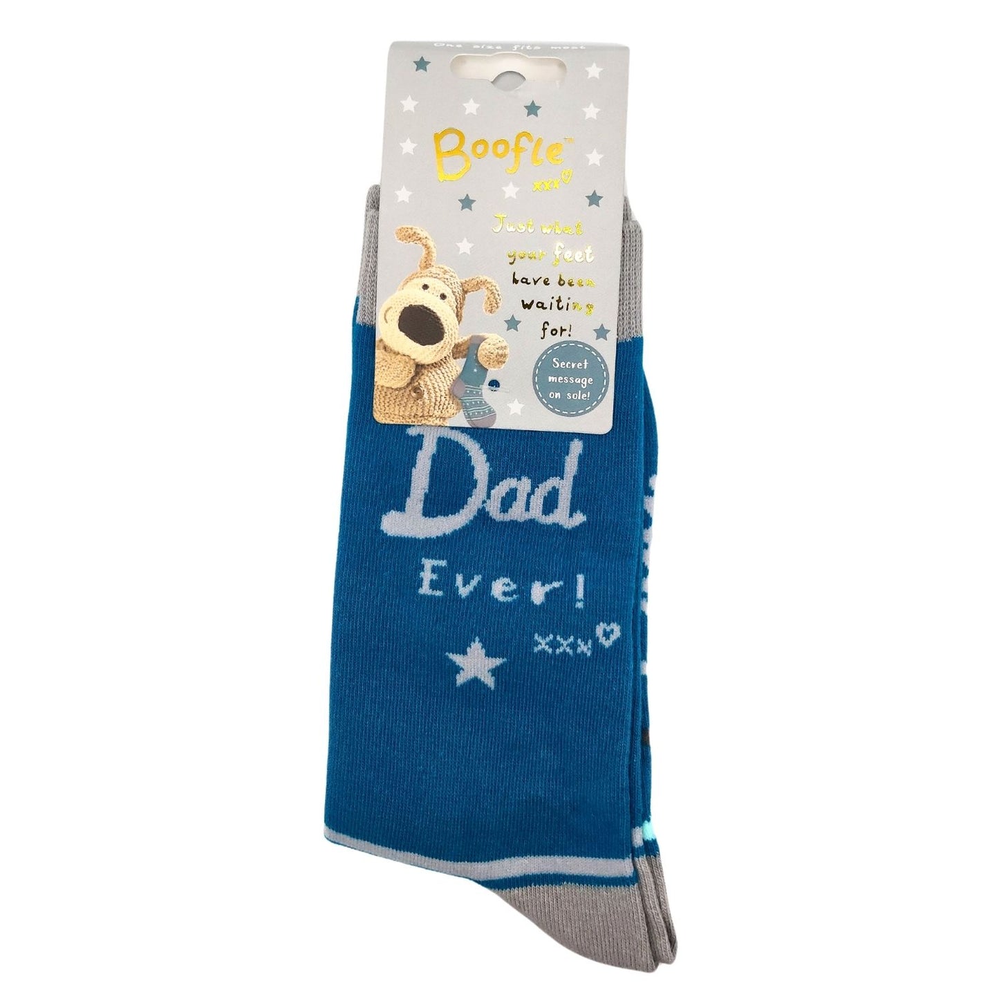 Boofle Best Dad Starry-Eyed Kisses Socks Gift Idea