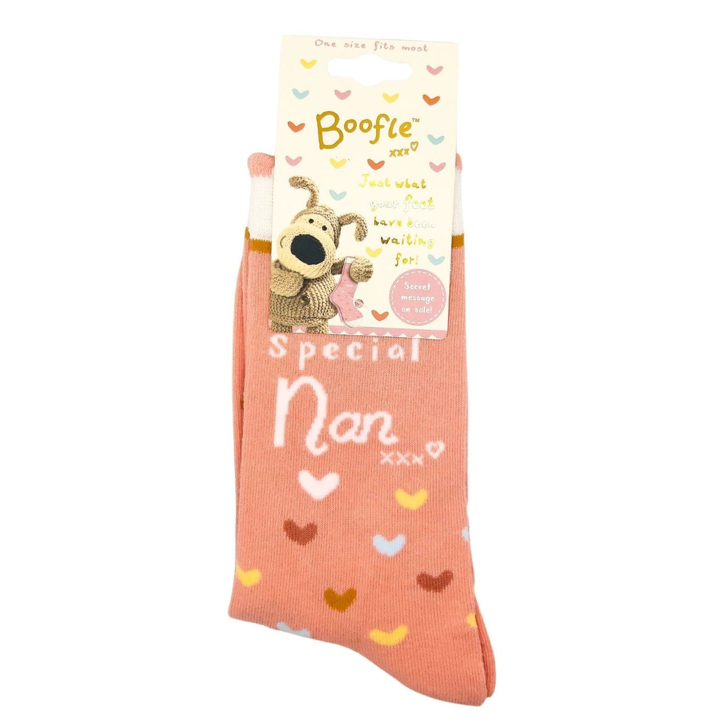 Boofle Special Nan Heart-Y Kisses! Socks Gift Idea