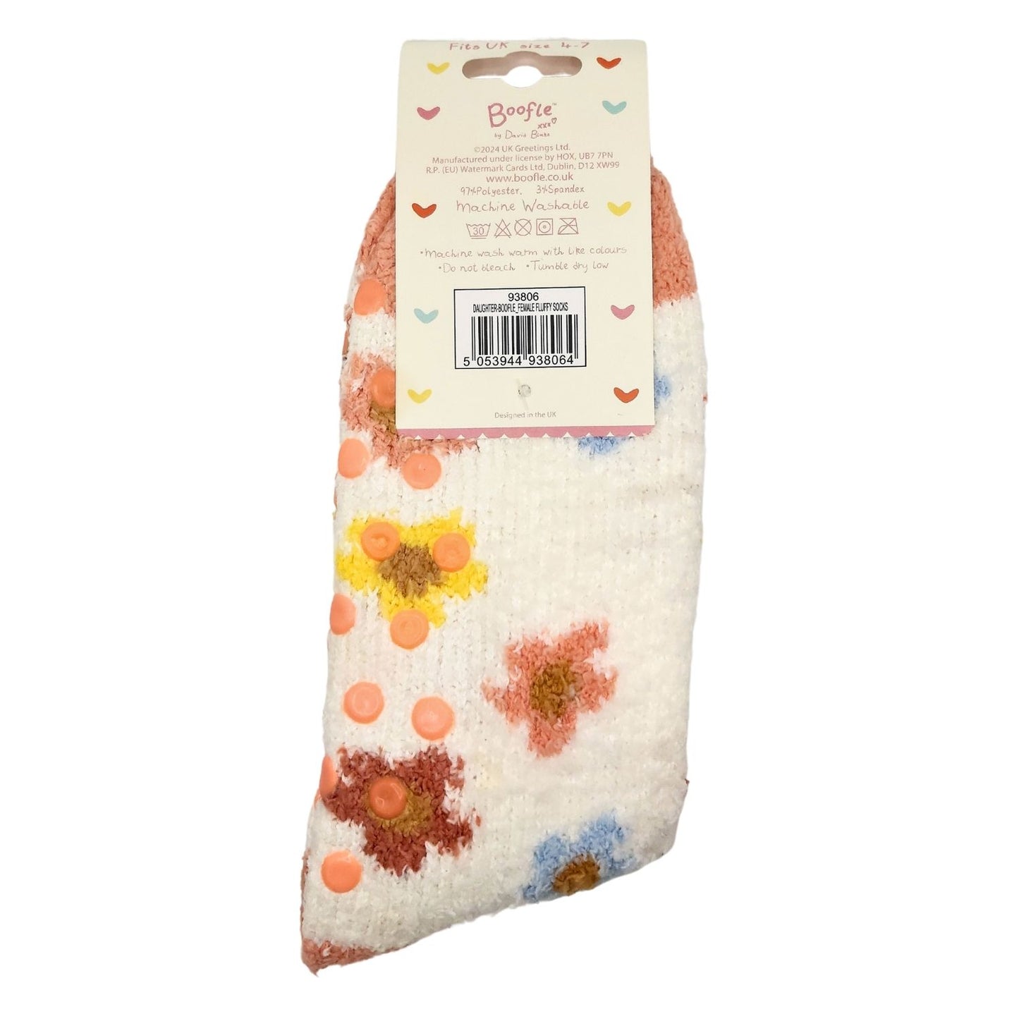 Boofle Amazing Daughter Flower Power Socks Gift Idea