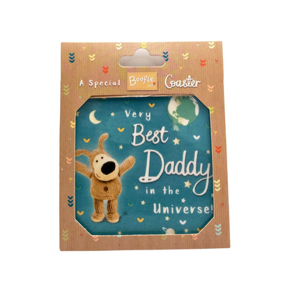 Boofle Best Daddy World's Best Friend Coaster Gift Idea